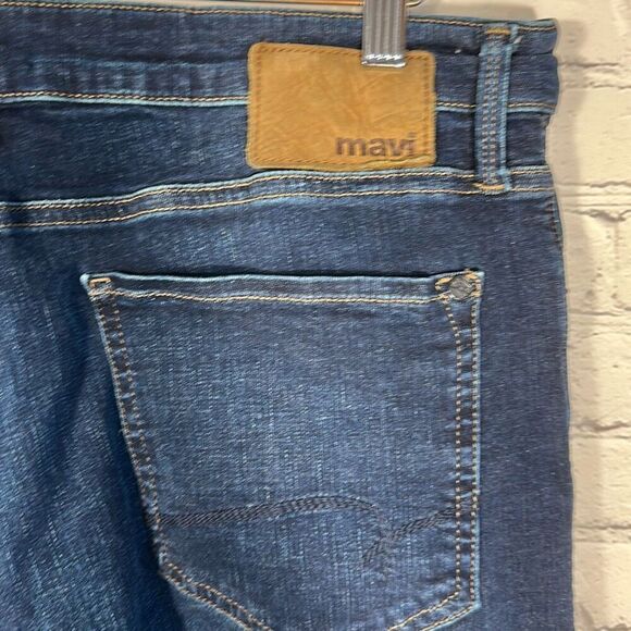 Mavi Jeans Matt Relaxed Straight Jeans size W35 L34 Made in Turkey Stretch - Picture 3 of 12